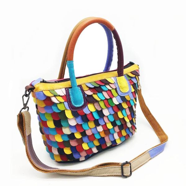 2020 leather handbag cross-body bag stitching leather iridescent bag 2020 new women's
2020 leather handbag cross-body bag stitching leather iridescent bag 2020 new women's
