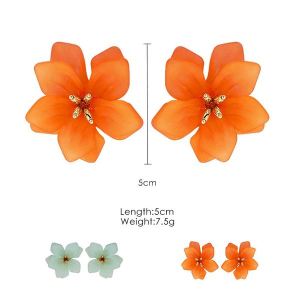 retro exaggerated fashion frosted large flowers metal flower fresh temperament earrings female j190702, Golden;silver
retro exaggerated fashion frosted large flowers metal flower fresh temperament earrings female j190702, Golden;silver