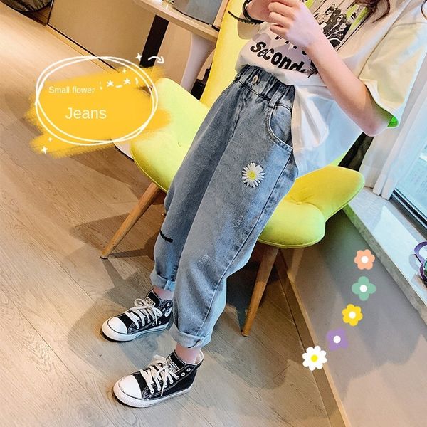 activity girls' casual 2020 children's korean daisy embroidered casual pants and jeans jeans western style loose pants, Blue
activity girls' casual 2020 children's korean daisy embroidered casual pants and jeans jeans western style loose pants, Blue