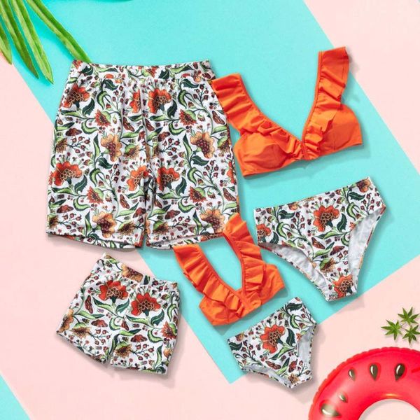 women's swimwear women girls swimsuit bikini sets 2021 family matching swim suits men children kids boys bathing swimming beachwear, White;black
women's swimwear women girls swimsuit bikini sets 2021 family matching swim suits men children kids boys bathing swimming beachwear, White;black