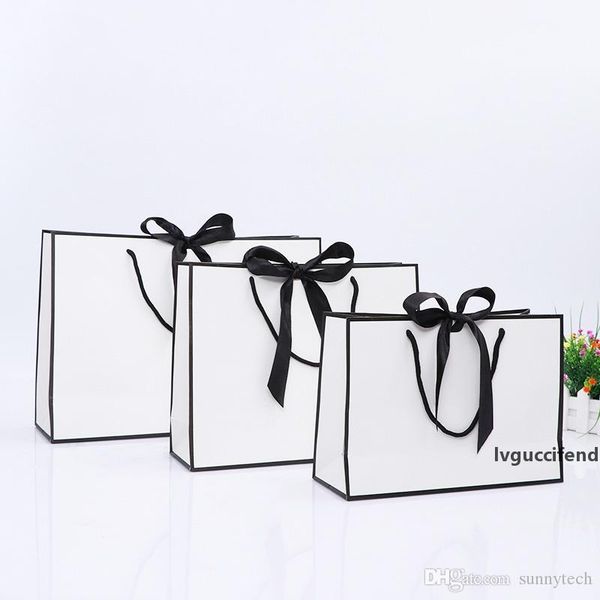 creative design large black border white kraft paper bag with handle wedding party favor bowknot paper gift bag lx01480
creative design large black border white kraft paper bag with handle wedding party favor bowknot paper gift bag lx01480