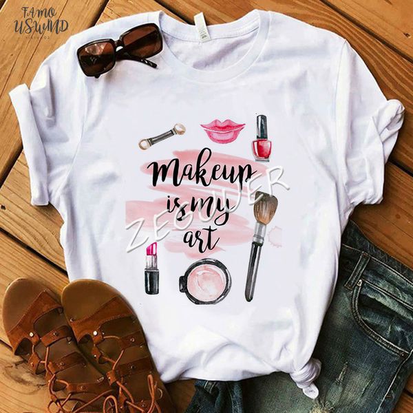 makeup is my art shirt lady vogue lipsticks nail polish kiss t shirt women cotton o neck casual t shirt holiday gift, White
makeup is my art shirt lady vogue lipsticks nail polish kiss t shirt women cotton o neck casual t shirt holiday gift, White