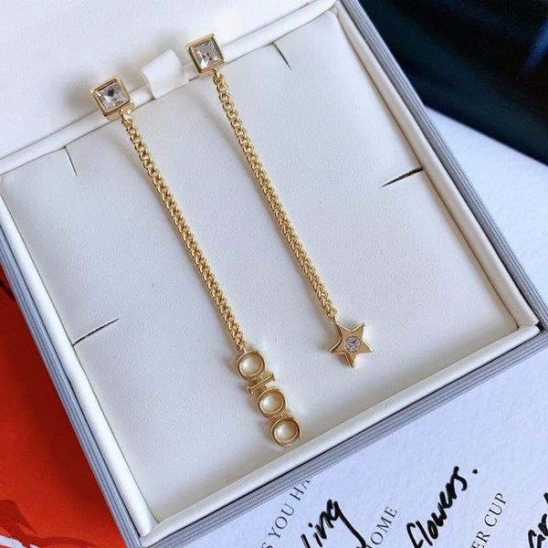 c2080 fashion 2020 korean web celebrity classic letter tassel earrings retro pearl 925 silver needle anti-allergy ear stud, Golden;silver 
c2080 fashion 2020 korean web celebrity classic letter tassel earrings retro pearl 925 silver needle anti-allergy ear stud, Golden;silver