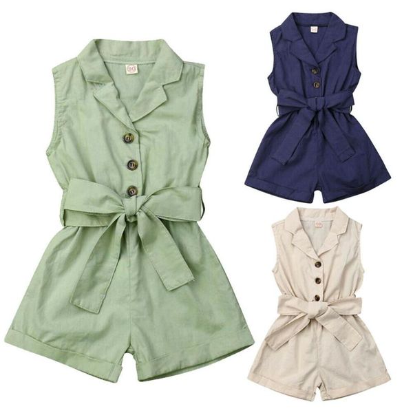 jumpsuits 1-6y 2021 summer kids baby girls clothes waistband drawstring romper jumpsuit overalls playsuit outfits solid, Blue
jumpsuits 1-6y 2021 summer kids baby girls clothes waistband drawstring romper jumpsuit overalls playsuit outfits solid, Blue