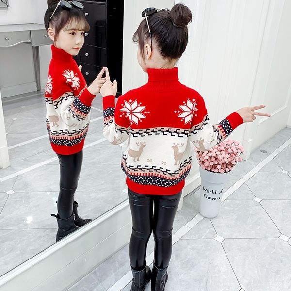 winter girls red christmas children 2019 new warm sweater medium and large children turtleneck loose thickened warm sweater, Blue
winter girls red christmas children 2019 new warm sweater medium and large children turtleneck loose thickened warm sweater, Blue