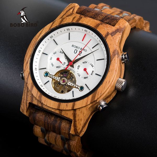 bobo bird mechanical wood watch men women automatic wristwatch wooden metal balance wheel clock relogio j-q27, Slivery;brown
bobo bird mechanical wood watch men women automatic wristwatch wooden metal balance wheel clock relogio j-q27, Slivery;brown