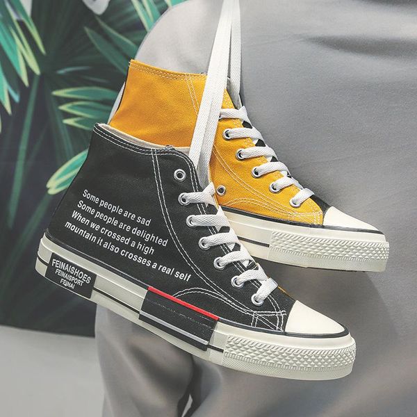 chaussures de sport pour hommes корзинки femmes harajuku high-топ холст lovers корейский joker color matching мандарин ducky мужчины обувь д, Black
chaussures de sport pour hommes корзинки femmes harajuku high-топ холст lovers корейский joker color matching мандарин ducky мужчины обувь д, Black
