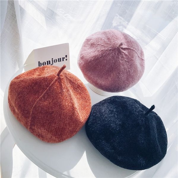 chenille female velvet korean painter's beret painter artistic pumpkin hat all-match leisure beret hat tide, Blue;gray
chenille female velvet korean painter's beret painter artistic pumpkin hat all-match leisure beret hat tide, Blue;gray