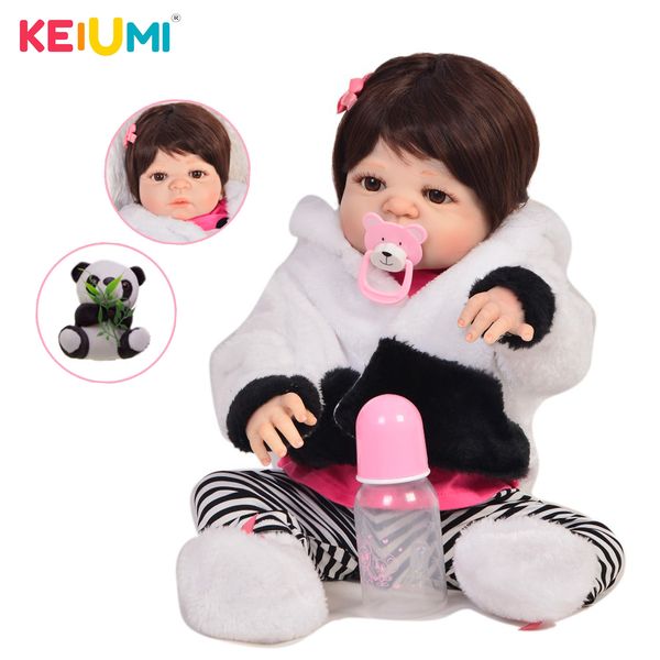keiumi 23 inch reborn baby doll full silicone body lifelike fashion baby reborn boneca doll cosplay panda child christmas gift t200712, White
keiumi 23 inch reborn baby doll full silicone body lifelike fashion baby reborn boneca doll cosplay panda child christmas gift t200712, White
