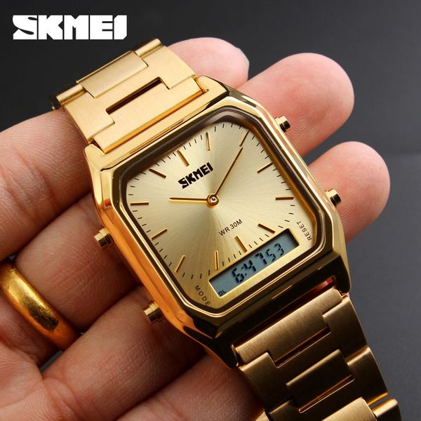 shikemei new fashion quartz business steel belt quartz men's double display multifunctional sports waterproof watch men's watch, Blue
shikemei new fashion quartz business steel belt quartz men's double display multifunctional sports waterproof watch men's watch, Blue