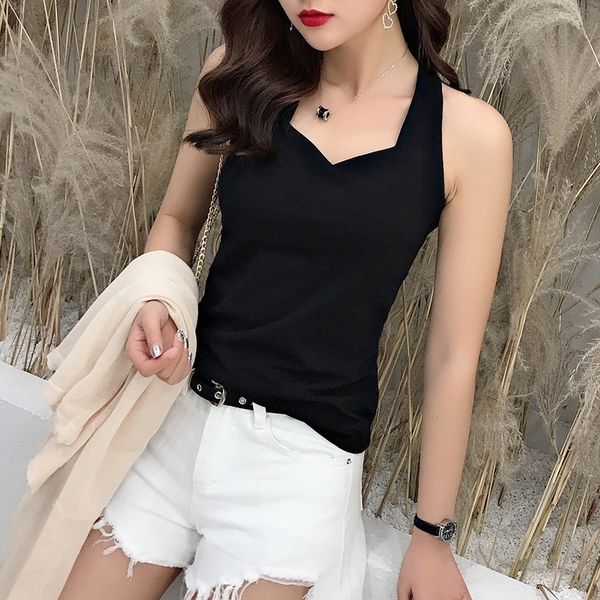 s3jbh black small camisole women's vest coat vest outer wear summer neck style sleeveless t-shirt with bare back women's tight top, Camo
s3jbh black small camisole women's vest coat vest outer wear summer neck style sleeveless t-shirt with bare back women's tight top, Camo