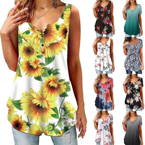 women summer v neck boho floral print tank casual sleeveless shirts camis new, Black;blue
women summer v neck boho floral print tank casual sleeveless shirts camis new, Black;blue