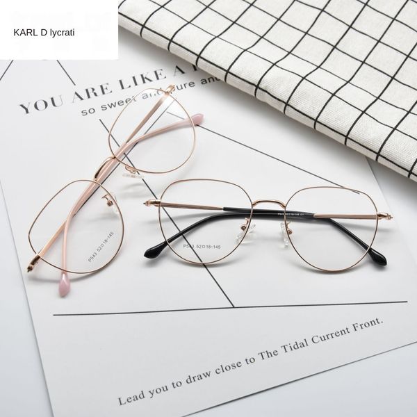 fashion metal round full frame myopia glasses frame men's and women's myopia glasses, Silver
fashion metal round full frame myopia glasses frame men's and women's myopia glasses, Silver