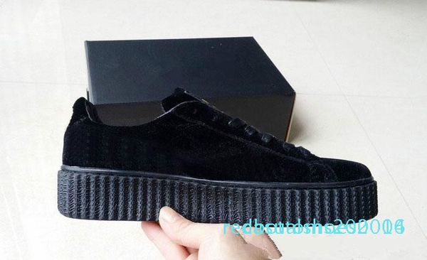 womens rihanna riri fenty platform creeper velvet pack burgundy black grey color brand ladies classic casual shoes36-39 c14
womens rihanna riri fenty platform creeper velvet pack burgundy black grey color brand ladies classic casual shoes36-39 c14