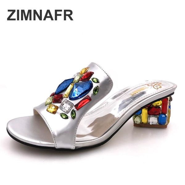 sandals zimnafr women slippers genuine leather rhinestone with thick heel summer ladies crystal word fish mouth shoes, Black
sandals zimnafr women slippers genuine leather rhinestone with thick heel summer ladies crystal word fish mouth shoes, Black
