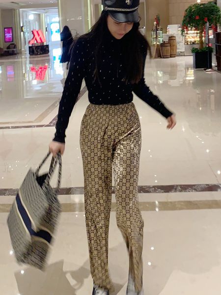 women's pants wide leg pants fall winter spring luxury clothes comfortable breathable variety of colors leopard print designer, Black;white
women's pants wide leg pants fall winter spring luxury clothes comfortable breathable variety of colors leopard print designer, Black;white