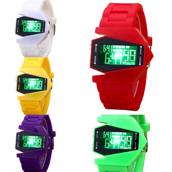 2019 selling fighter led fashion sports cool colorful aircraft watch button led watch, Blue
2019 selling fighter led fashion sports cool colorful aircraft watch button led watch, Blue