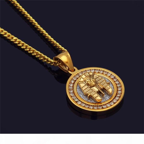 egyptian pharaoh pendant necklaces for men women bling cz stainless steel jewelry ice out gold plated hip hop necklace, Silver
egyptian pharaoh pendant necklaces for men women bling cz stainless steel jewelry ice out gold plated hip hop necklace, Silver