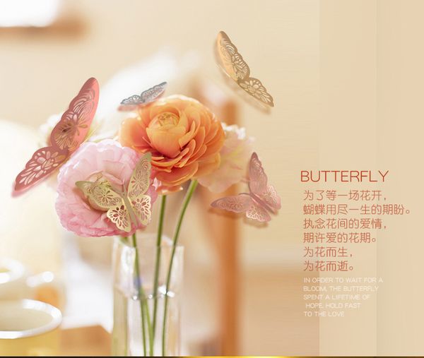 each set of 12 hollow-out 3d butterflies home decoration 3d butterfly children wall stickers party decoration
each set of 12 hollow-out 3d butterflies home decoration 3d butterfly children wall stickers party decoration