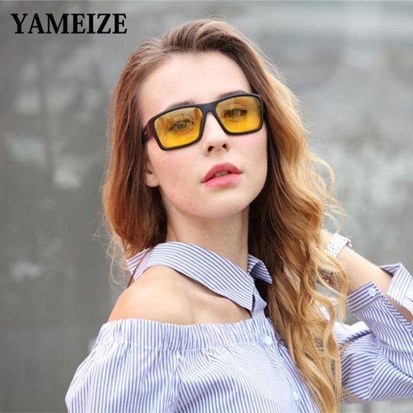 yameize rectangle night vision glasses yellow lenses anti glare vision driving night glasses safety protective, White;black
yameize rectangle night vision glasses yellow lenses anti glare vision driving night glasses safety protective, White;black