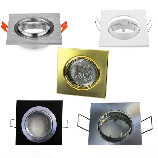 Black Golden Recessed Mounting GU10 MR16 Square Mounting Bracket white ceiling spot light Round fitting Silver Gimbal Fixture
Black Golden Recessed Mounting GU10 MR16 Square Mounting Bracket white ceiling spot light Round fitting Silver Gimbal Fixture