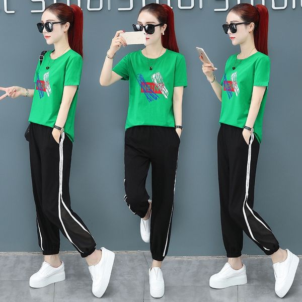 gwqvl 2020 new women's sports women's student korean style loose sportswear sportswearsuit sportswearshort-sleeved two-piece sport, Gray
gwqvl 2020 new women's sports women's student korean style loose sportswear sportswearsuit sportswearshort-sleeved two-piece sport, Gray