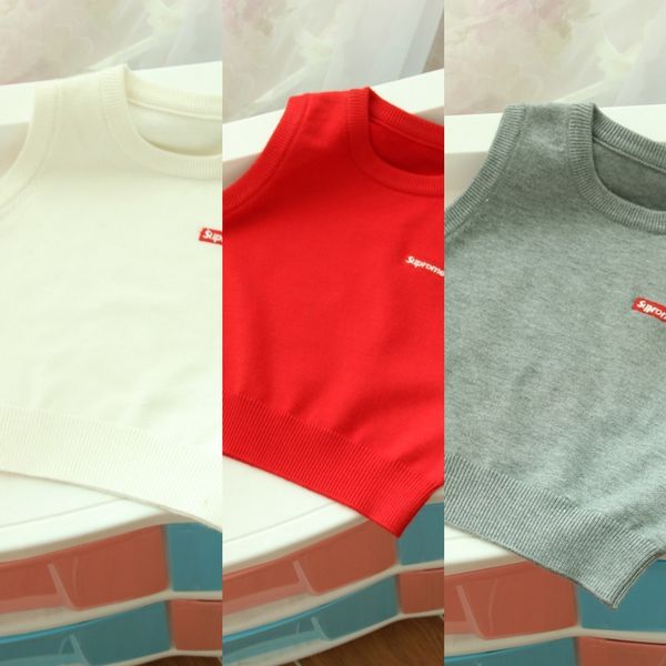 new children's pullover vest sweater men's and women's pullover knitted baby solid color base shirt children's knitted v, Blue
new children's pullover vest sweater men's and women's pullover knitted baby solid color base shirt children's knitted v, Blue