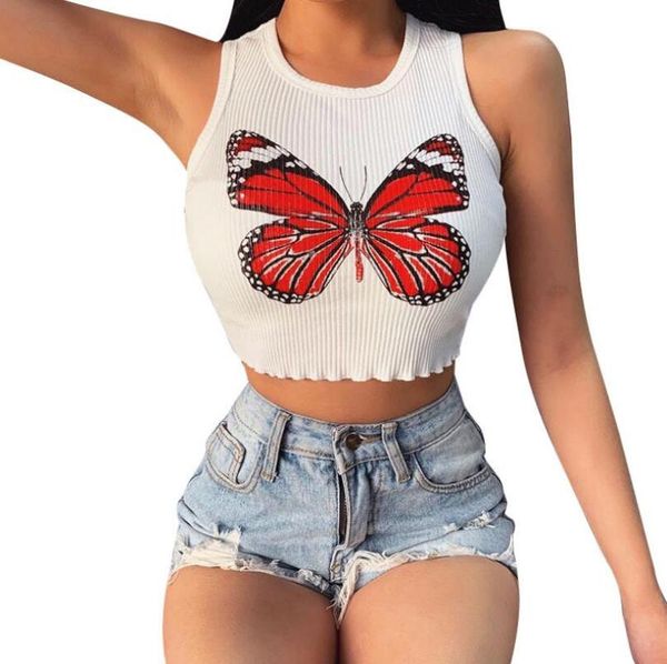 2020 arrival women summer female embroidery butterfly camisole party clothes p1560, White
2020 arrival women summer female embroidery butterfly camisole party clothes p1560, White