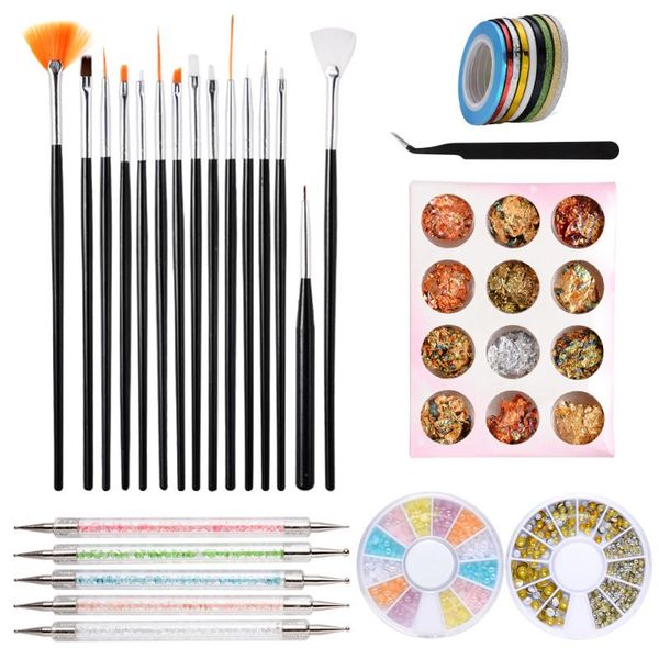 nail art brushes pen dotting tools manicure rhinestones pearl bead decoration in wheel nail foils clean pedicure file kit
nail art brushes pen dotting tools manicure rhinestones pearl bead decoration in wheel nail foils clean pedicure file kit