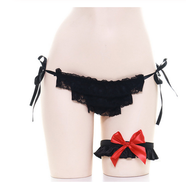 lolita black white lace lace-up bow briefs student low waist female semipermeable bow leg ring panties underwear cosplay, Black;pink
lolita black white lace lace-up bow briefs student low waist female semipermeable bow leg ring panties underwear cosplay, Black;pink