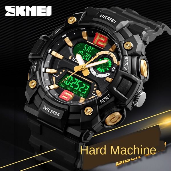 shikemei skmei can set 3 times tough outdoor sports guy black gold multifunctional outdoor sports waterproof men's watch, Blue
shikemei skmei can set 3 times tough outdoor sports guy black gold multifunctional outdoor sports waterproof men's watch, Blue