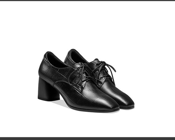 2020 autumn new chunky-heel square deep-mouth thin shoes leather l strap semi-high heeled shoes, Black
2020 autumn new chunky-heel square deep-mouth thin shoes leather l strap semi-high heeled shoes, Black