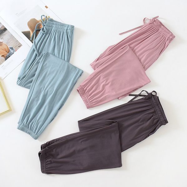 women's sleepwear summer pajama pants modal lounge wear home for women homewear, Black;red
women's sleepwear summer pajama pants modal lounge wear home for women homewear, Black;red