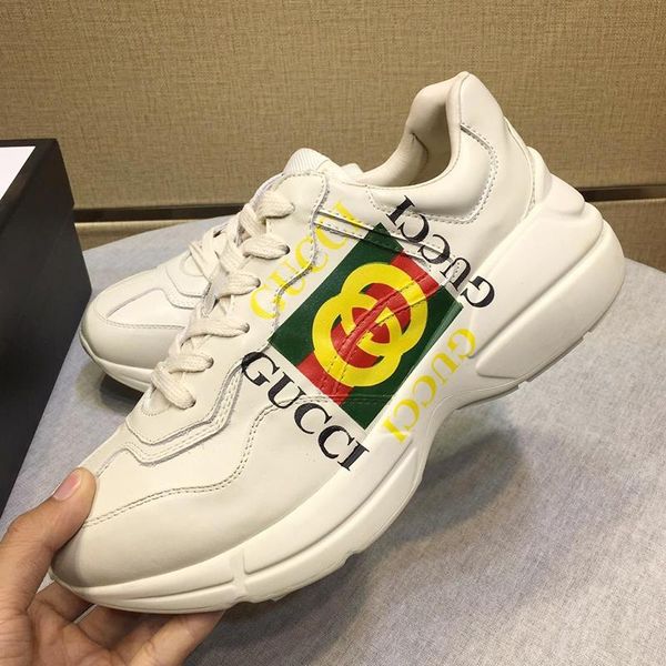 women shoes fashion sneakers luxury footwears athletic luxury rhyton leather sneaker sports scarpe da donna with origin box sports fast ship, Black
women shoes fashion sneakers luxury footwears athletic luxury rhyton leather sneaker sports scarpe da donna with origin box sports fast ship, Black