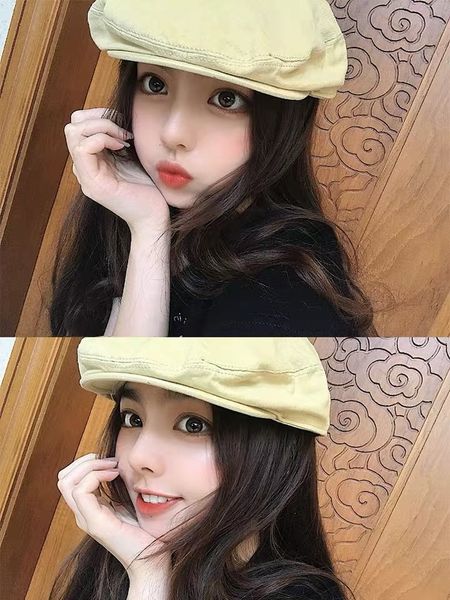 ins simple embroidery letter forward painter embroidered hat female korean style all-match british berley painter hat, Blue;gray
ins simple embroidery letter forward painter embroidered hat female korean style all-match british berley painter hat, Blue;gray