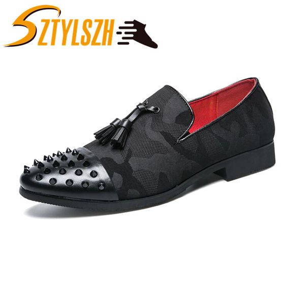 luxury breathable men camouflage rivets tassels loafers smoking slipper casual shoes men wedding party driving shoes canvas shoe, Black
luxury breathable men camouflage rivets tassels loafers smoking slipper casual shoes men wedding party driving shoes canvas shoe, Black
