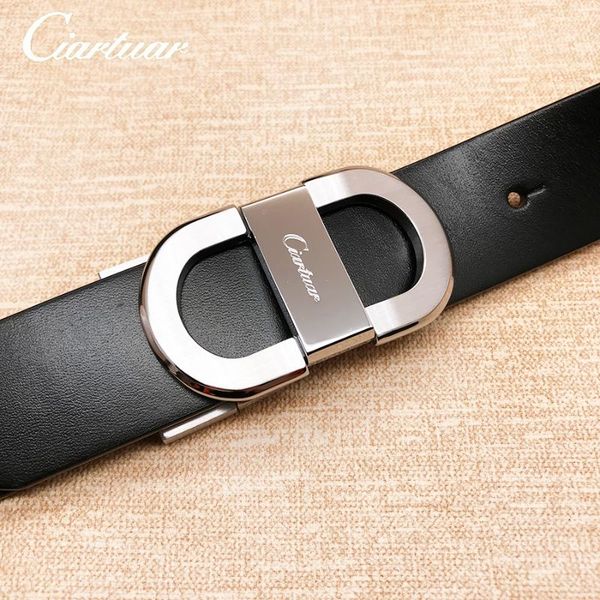 2020 ciartuar new design belt for men women genuine leather first layer luxry brass buckle ing, Black;brown
2020 ciartuar new design belt for men women genuine leather first layer luxry brass buckle ing, Black;brown