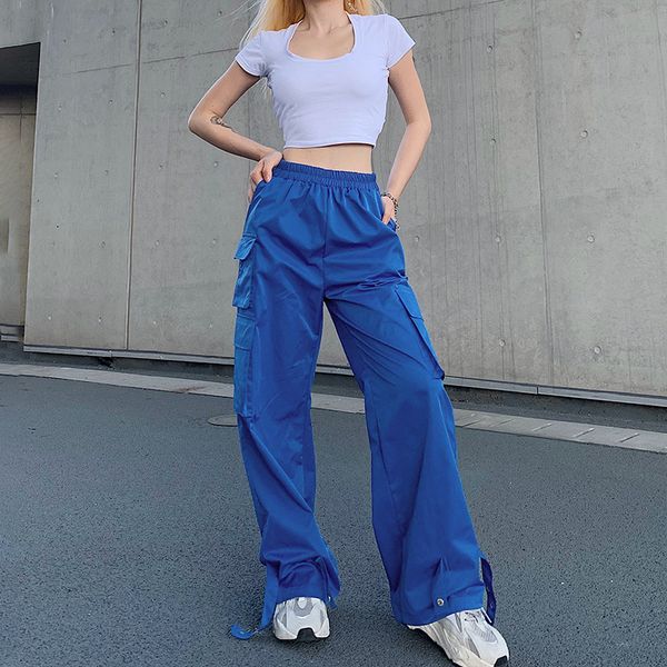 handsome pocket high waist wide leg bib overall female 2020 summer european and american new women's one-piece hair, Black;white
handsome pocket high waist wide leg bib overall female 2020 summer european and american new women's one-piece hair, Black;white