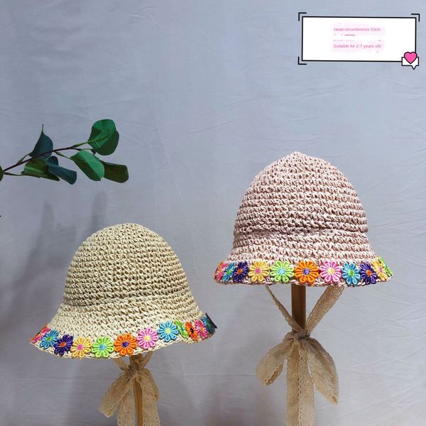 summer 2020 new children's colorful small flower lace ribbon handmade lace straw straw hat princess hat c039, Blue;gray
summer 2020 new children's colorful small flower lace ribbon handmade lace straw straw hat princess hat c039, Blue;gray