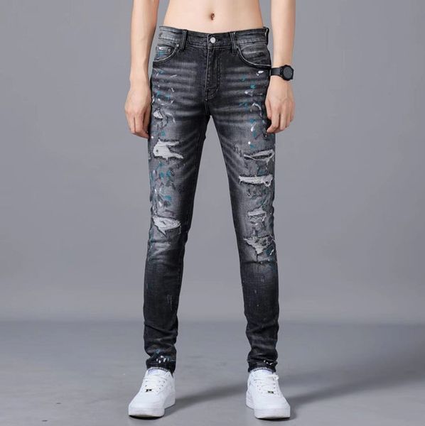 men's trousers, luxury men's jeans, distressed prints, stylish slim long denim trousers, designed by denim masters, Blue
men's trousers, luxury men's jeans, distressed prints, stylish slim long denim trousers, designed by denim masters, Blue