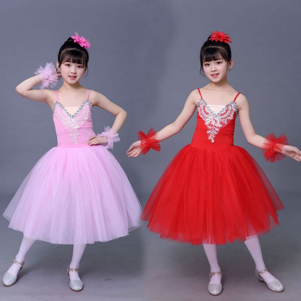 children ballet skirt costumes little swan lake stage performance poncho tulle skirt girls sling tutu, Black;red
children ballet skirt costumes little swan lake stage performance poncho tulle skirt girls sling tutu, Black;red