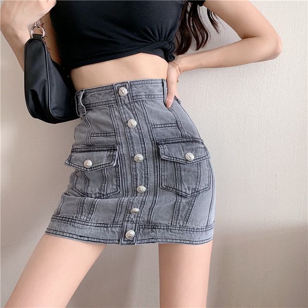 summer 2020 new denim sheath wrap skirts blue casual single-breasted high waist club pencil jeans bodycon mini skirts women, Black
summer 2020 new denim sheath wrap skirts blue casual single-breasted high waist club pencil jeans bodycon mini skirts women, Black