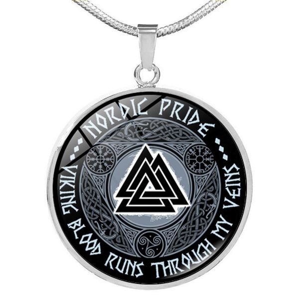 new time pendant necklace for men viking futhark runes nordic triangle symbol jewelry accessories, Silver
new time pendant necklace for men viking futhark runes nordic triangle symbol jewelry accessories, Silver