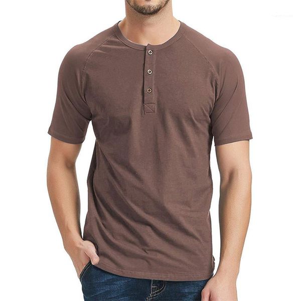 sleeved mens summer man o neck regular length tees mens designer solid color tshirts with button fashion short, White;black
sleeved mens summer man o neck regular length tees mens designer solid color tshirts with button fashion short, White;black