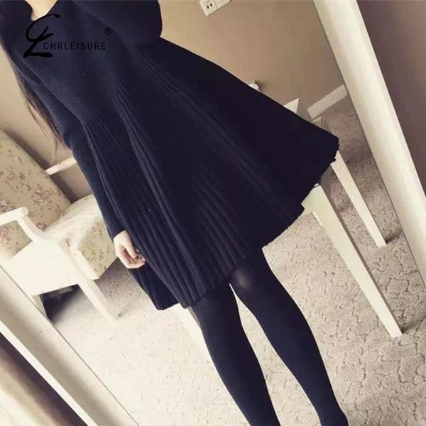 autumn and winter women knit sweater dress fashion solid color long sleeve female knitted sweaters slim clothes, White;black
autumn and winter women knit sweater dress fashion solid color long sleeve female knitted sweaters slim clothes, White;black