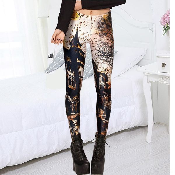 new european-style castle digital printed leggings horror haunted tight pants digital tight pants house leggings, Black
new european-style castle digital printed leggings horror haunted tight pants digital tight pants house leggings, Black