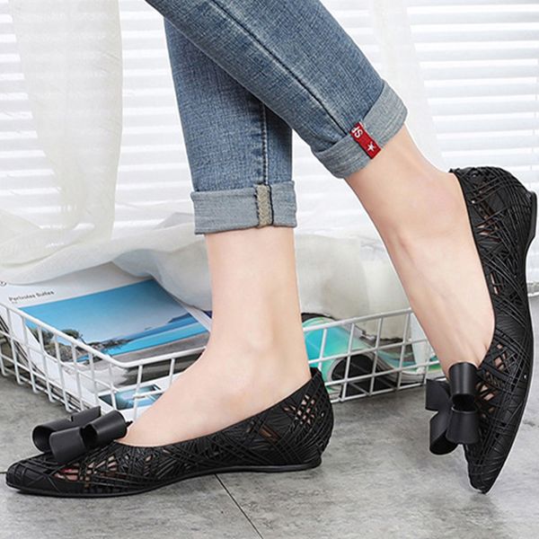 women bow ladies breathable flats ladies casual hollow out beach female non-slip soft fashion women's candy color woman shoes, Black
women bow ladies breathable flats ladies casual hollow out beach female non-slip soft fashion women's candy color woman shoes, Black