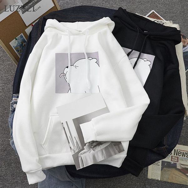 women's hoodies & sweatshirts luzuzi oversized women print bear pocket hoody harajuku autumn casual cute korean pullover couple sweetsh, Black
women's hoodies & sweatshirts luzuzi oversized women print bear pocket hoody harajuku autumn casual cute korean pullover couple sweetsh, Black