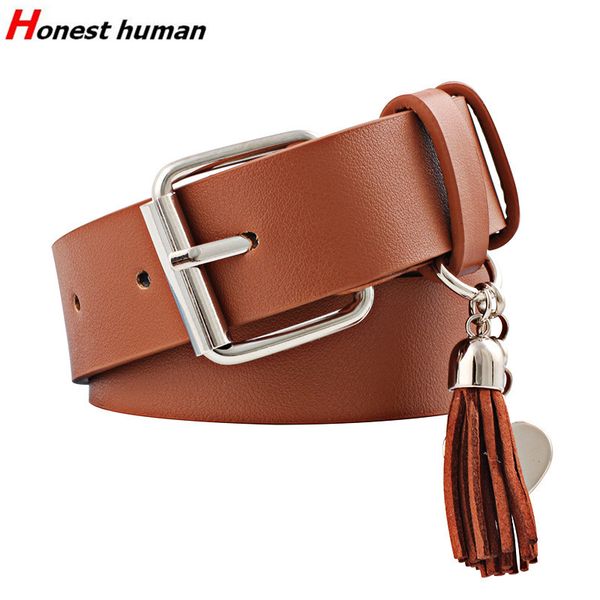 fashion women jeans decorative belts designer heart-shaped metal tassel pendant square pin buckle casual leather belt riem dames, Black;brown
fashion women jeans decorative belts designer heart-shaped metal tassel pendant square pin buckle casual leather belt riem dames, Black;brown