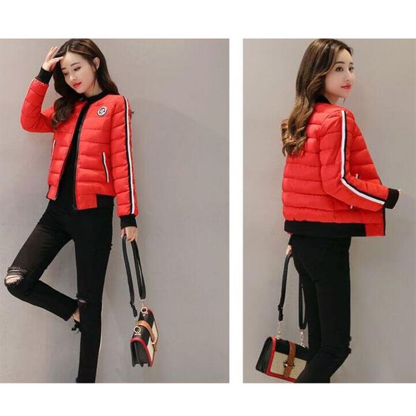ladies bomber jackets autumn winter retro baseball short coat for women students ribbed cuffs feminina basic outwear plus size, Black
ladies bomber jackets autumn winter retro baseball short coat for women students ribbed cuffs feminina basic outwear plus size, Black